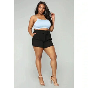 NWT Fashion Nova Rosie Tie Waist Shorts